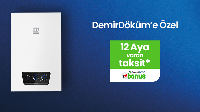 Bonus ile DemirDöküm’de 12 aya varan taksit!