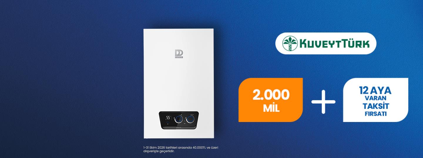 Kuveyt Türk ile DemirDöküm’de 2.000 Mil ve 12 Aya Varan Taksit Fırsatı!
